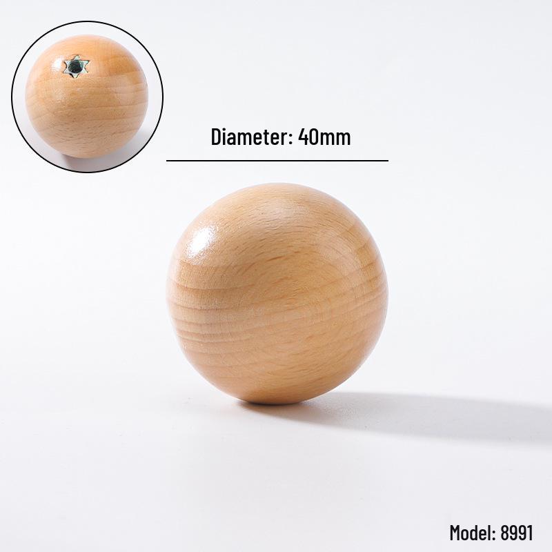 Solid Wood Cartoon Drawer Pull Knob for Children's Room
