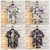 Men's Hong Kong-Style Floral Japanese Shirt - Rebellious Trendy Print, Mid-Sleeve, Short-Sleeve Fashion