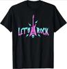 Lets Rock Electric Guitar Music Lover Band Guitarist Retro TShirt Unisex Summer Tshirt Fashion Causal T Shirt Tees