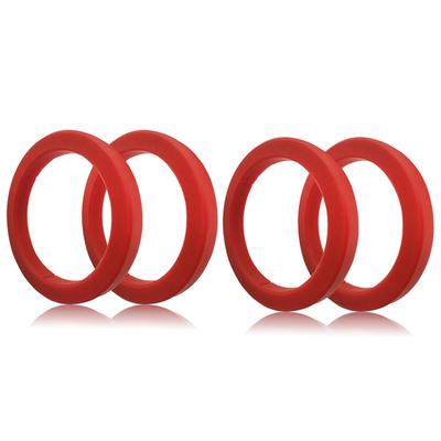 4 Stück Brühkopfdichtung 8mm für E61 Espressokaffeemaschine - Roter Silikonring Kompatibel für EXPOBAR E61/KEES/WEGA