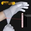 Maozheng Dipped Work Gloves, 10 Pairs, Carbon Fiber Coated Finger Anti-Static Non-Slip Lightweight Breathable for Work, Thin Style 9#