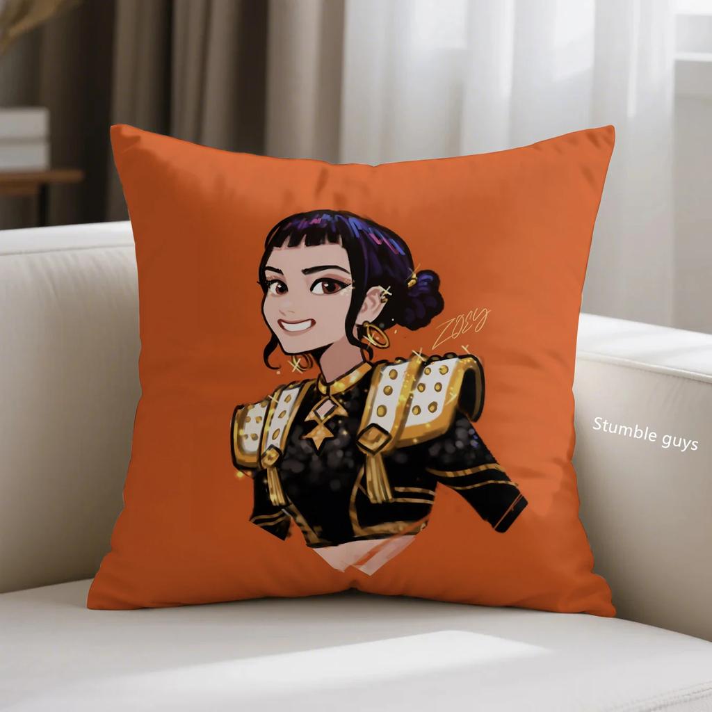 Kpop Anime Demon Hunters Pillowcase Sofa Cushion Cover Decor