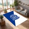 Tappeto Morbido Area Rug con Motivo Calcio Portsmouth FC Antiscivolo Tappeto per Pavimento Interno Tappetino Decorazione Sportiva per Camera da Letto