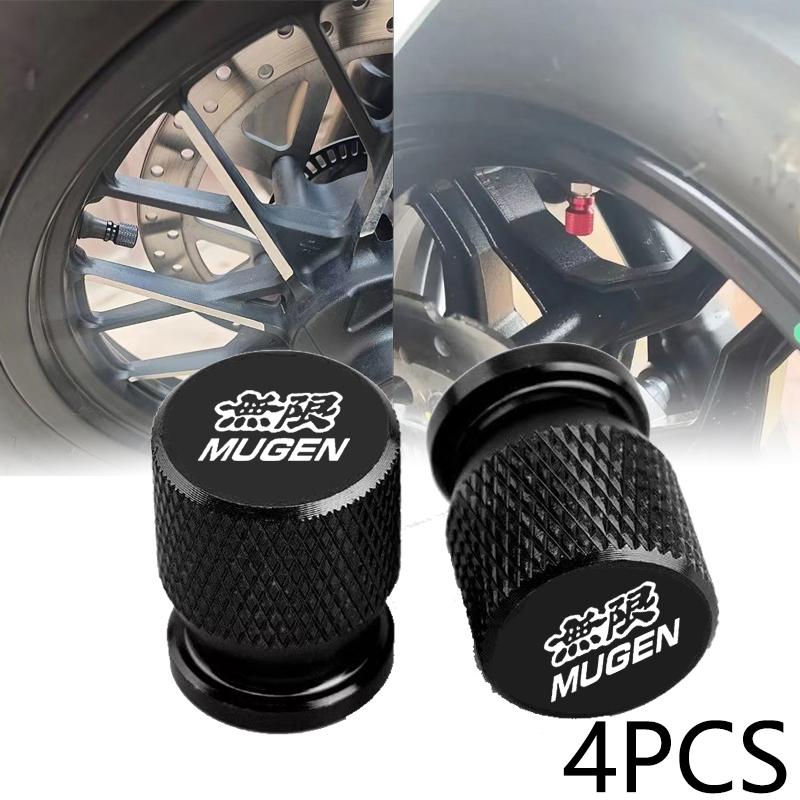 Car Wheel Tire Valve Caps Tyre Stem Covers Airdust Waterproof For Honda Mugen CB400 CB650F CBF CBR250RR CRF SH300 NC750