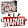 LEGO Marvel Logo & Minifigure Toy, Birthday Gift, Building Blocks, for Boys and Girls, Ages 12, 13, and 14, Elementary School Students, Marvel Goods,