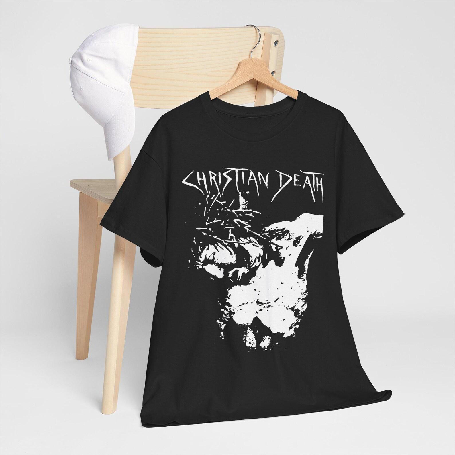 Christian Death Shirt Gothic Punk Graphic Tee 4XL
