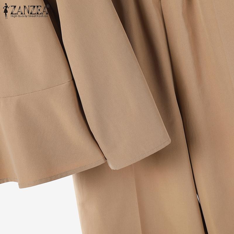 ZANZEA Kvinner uformelle bluse og bukser sommer todelt buksedresssett