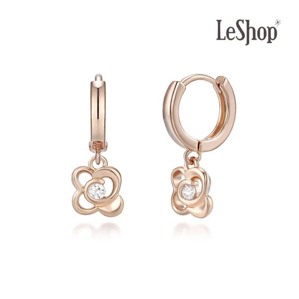 

[LsSHOP] 14K Serenity Simple Earrings (Gold Plated)_LJ5161BRE rose gold
