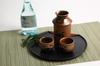 Fukubeya Mino Ware Tanuki Series Sake Ware Set Warmer Tokkuri Guinomi Choke Set That Allows You To Enjoy Hot and Cold Perfect As a Gift (Sake X1, X1,