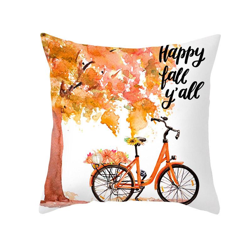 Thanksgiving Day Pillow Case Maple Leaf Pumpkin Decoration Pillowcase Thanksgiving Day Welcome Autumn Happy Fall Pillow Case