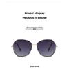 Sunglasses Female Korean Version Tide Shading Polarized Ins Sunglasses Fashion Polygonal Large Frame High Definition UV Protection Glasses
