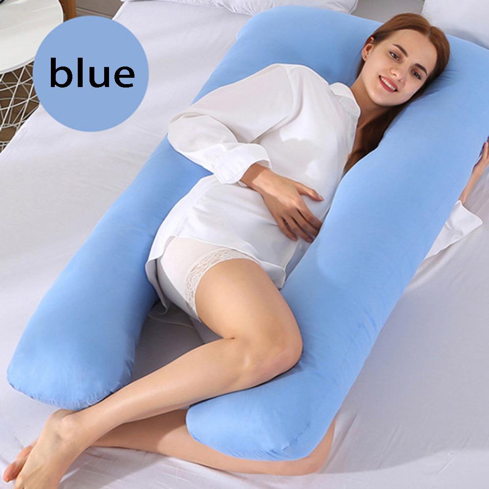 1PC Cotton Pregnant Maternity U-type Pillow Case Sleeping Support Pillow Cover Household Sleeping Support Accessory Tools