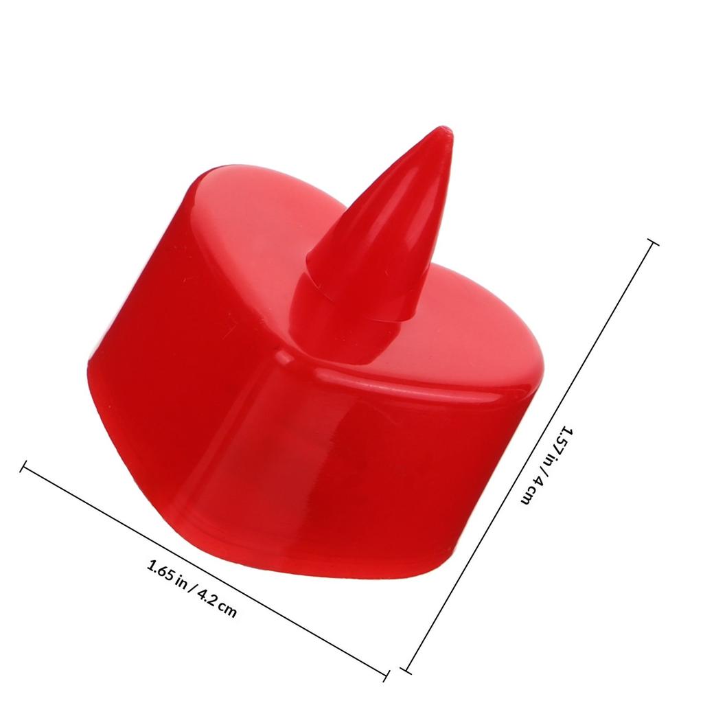 24Pcs Heart Shaped LED Electronic Lamp Flameless Warm White Flickering Light for Valentine Christmas Party Decor Night