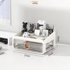 Elegant Vanity Table & Makeup Storage Box with Transparent Drawers