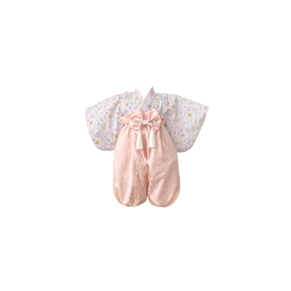 regalo Baby Hakama 2-Piece Set 60-100cm Girls Boys Separate Japanese Formal Wear Baby Shrine Visit