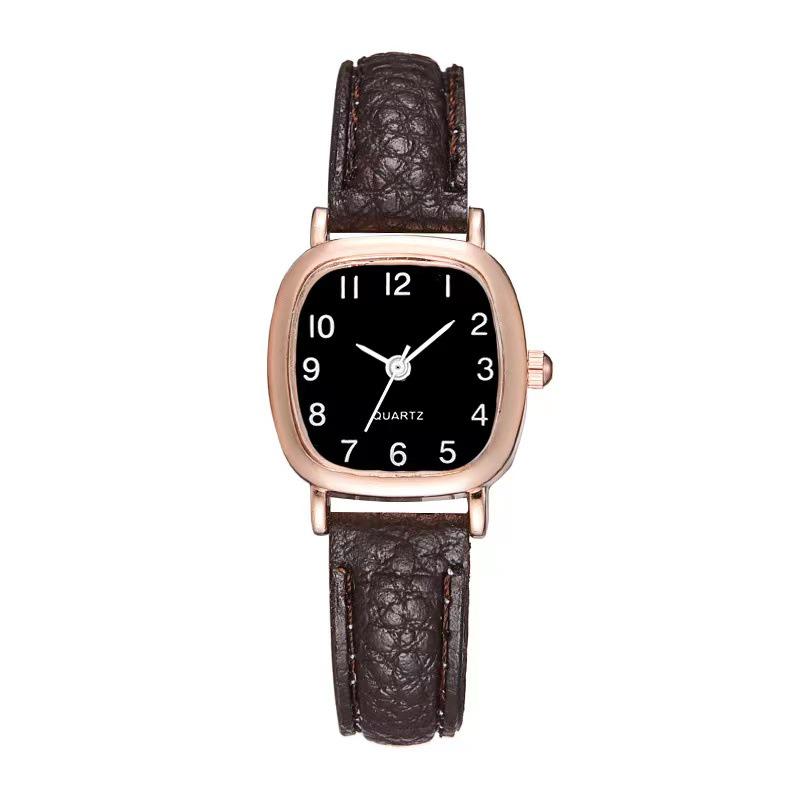Trendy Minimalist Square Ladies Quartz Watch – Versatile & Fashionable for Teens