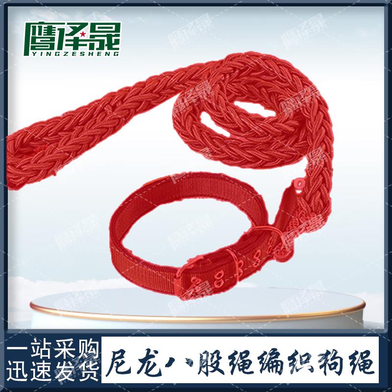 Heavy-Duty Braided Nylon Dog Leash & Adjustable Collar