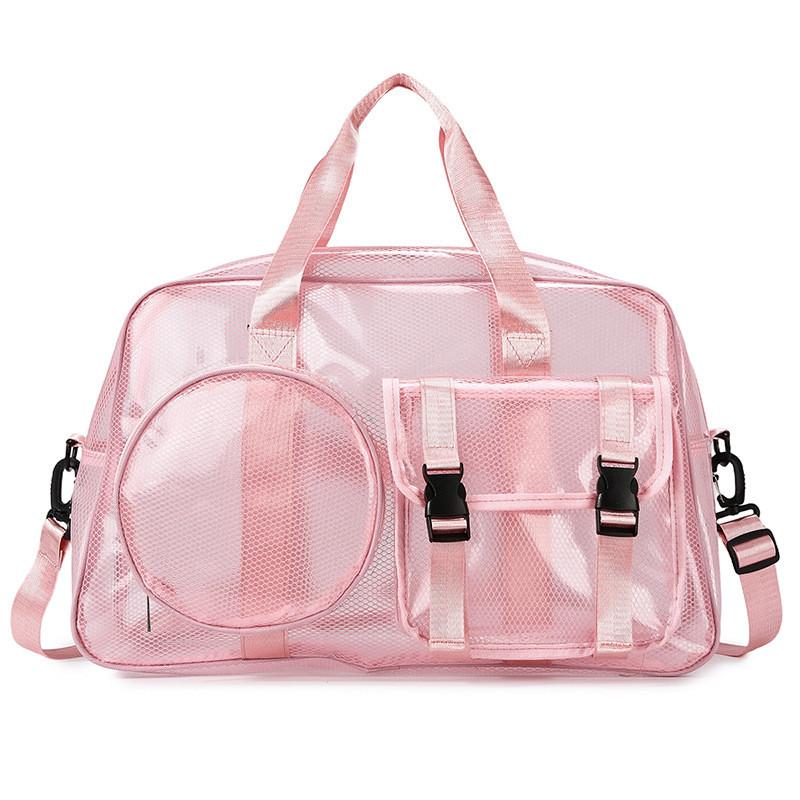 Cross Border Trend Travel Backpack With Waterproof Pvc Mesh For Beach And Casual Trips