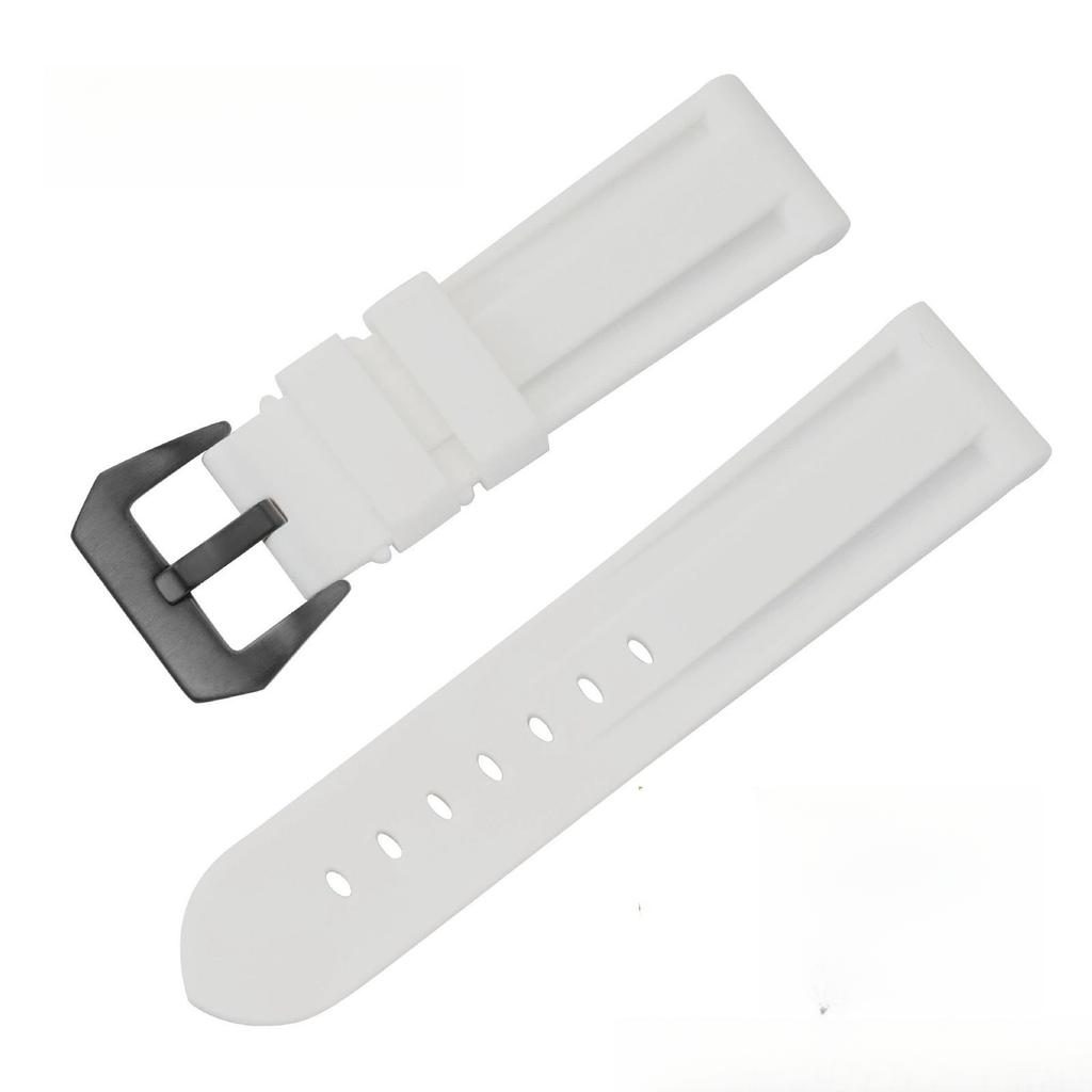 20mm 22mm 24mm 26mm Mäkký silikónový remienok na hodinky pre Panerai Univerzálny remienok Pánsky farebný gumový remienok na smart hodinky pre hodinky Samsung Huawei