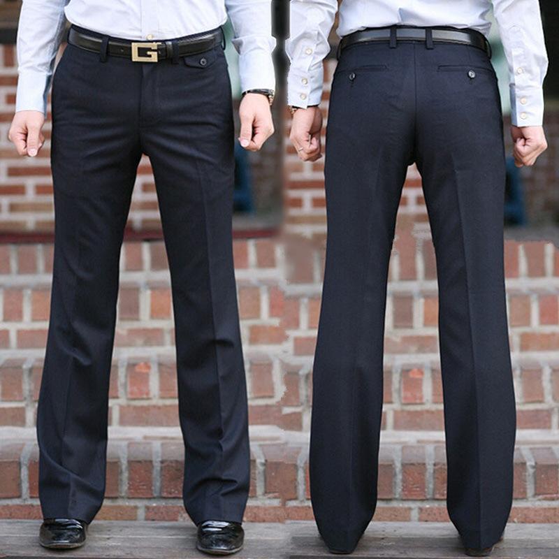 Original Design Korean Casual Flare Pants, Wrinkle-Free, Wide-Leg Suit Style for Young Men