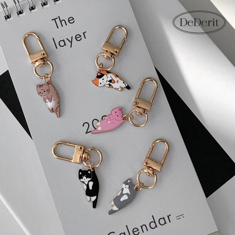 Süßer Mini-Katzen-Anhänger AirPod-Taschen-Schlüsselanhänger