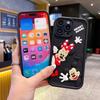 Applicable to Vivo V50 Stitch three-dimensional silicone sticker cartoon mobile phone case Y300 cute Minnie soft case
