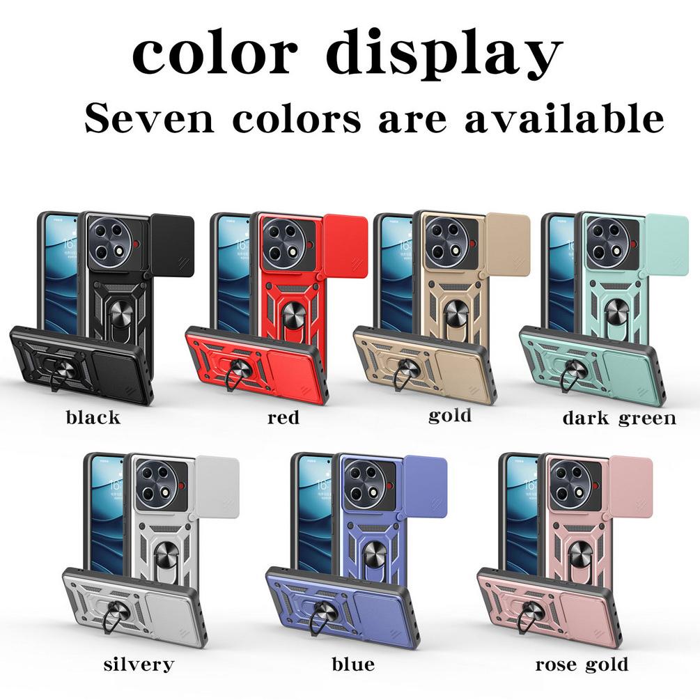 Camera Protect Case for Tecno Camon 30s Pro Tecno Camon 30S Pro Armor Hybrid Metal Ring Holder Back Cover