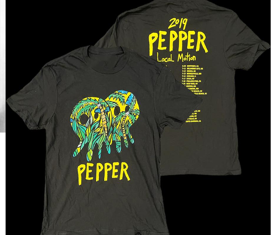 Pepper 2019 Tour black 2 sides T-shirt All sizes 1F2850 XL