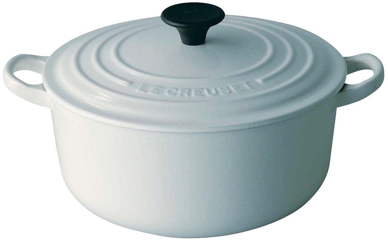 

Le Creuset Cocotte Ronde Enamel Pot IH Compatible 20cm White 2501-20-01