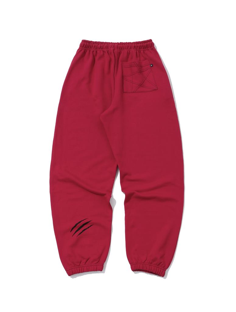 KEEMHII Stardust Stitch Sweatpants - [Red]
