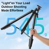 Topworld Mini Lightweight Retractable Aluminum Alloy Tripod Phone Clip Camera Stand Waterproof Shockproof Portable Travel 3kg