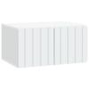 Wall Mounted TV Cabinet White 59.5 X 41 X 30 Cm Particleboard