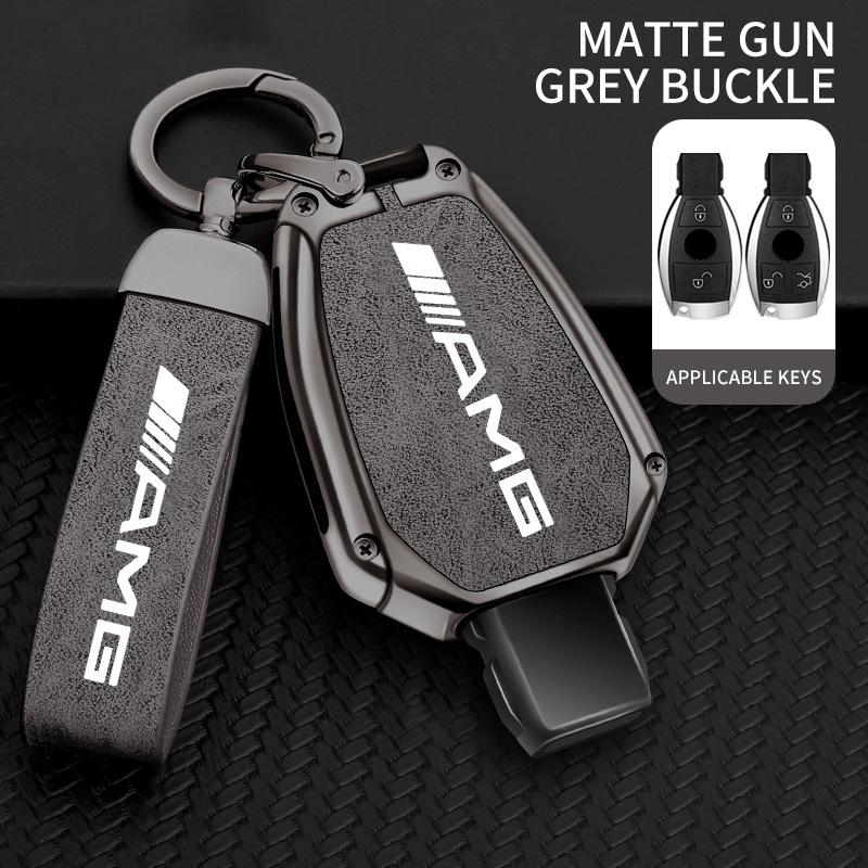 2025 Nieuwe Zinklegering Auto Klapsleutel Hoesje Cover Voor Mercedes Benz A B C S Klasse AMG GLA CLA GLC W176 W221 W204 W205 Lederen Shell Fo