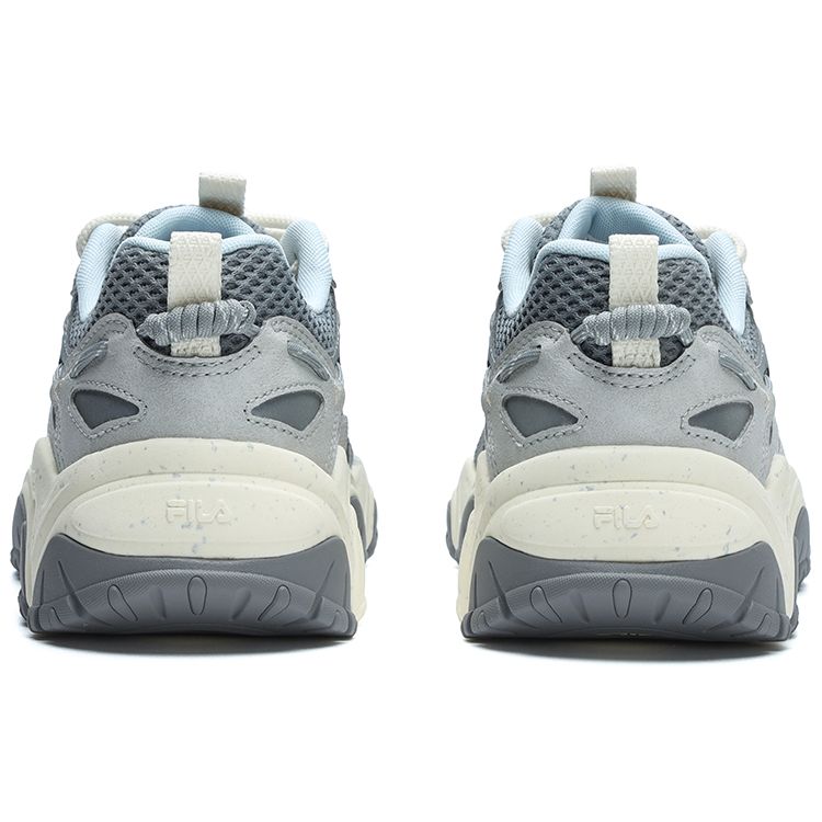 FILA Fluid 4 Fabric Synthetic Leather Cat Paw 4.0 Comfortable Sports Low-Top Lifestyle Shoes Women sneaker Alloy-Gray F12W322107FAD