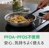 Wahei freiz Home Cooking Hybrid Frying Pan Stainless Steel Even Maillard Glass Lid Cookdeli 20cm, IH/Gas/Oven Compatible, PFOA-Free,