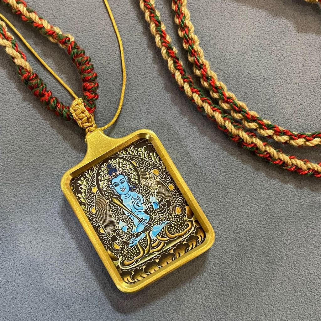 Twelve Zodiac Copper Thangka Pendant with Eight Guardian Deities: Daikokuten Temple Souvenir Accessory Plate