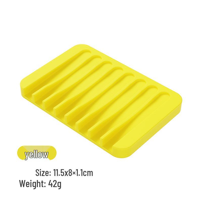 Silikon-Seifenschale im japanischen Stil: Kreatives Ablaufrinnen-Aufbewahrungsfach für Bad und Küche