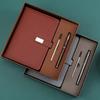 PU Leather Notebook Pen Set Refill Set Meeting Notepad Corporate Gifts Set  Corporate Gifting