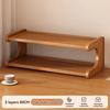2/3-tier Bamboo Desktop Water Cup Holder/storage Rack/organizer/wooden Desktop Storage Rack