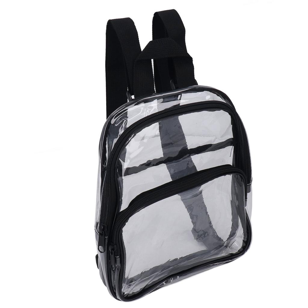 Mini Transparent Backpack Stadium Approved PVC Transparent Backpack for Work Travel Sports