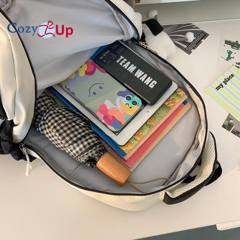 Schoolbag Women's Casual Large-capacity Durable Backpack All-match Fashion Letter Printing Lightweight Backpack
