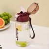 Water bottle water cup high value summer student water cup pc material straw water cup large capacity sports water cup straw