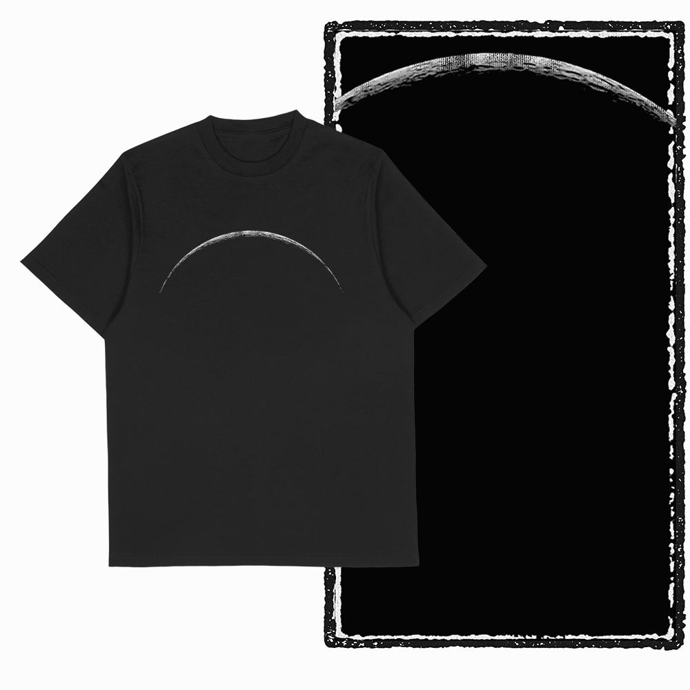 

Coolmind SA 100% Cotton Spaceman astronaut Graphic T shirt fo men Cool Moon print Big Size vintage BLACK men s novelty tee shirt 4XL