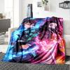 1pc Kamado Tanjiro Blanket, Gift, for Men and Women, Soft Blanket, Good for Sofa Bed Couch Travel, Lightweight Flannel Blanket