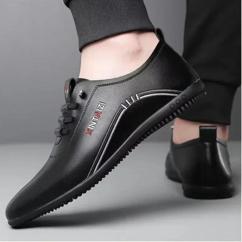 Móda Kůže Pánské Mokasíny Móda Pánské Ležérní Boty Outdoor All Match Lehká Pohodlná Nazouvací Pánské Flats Zapatos Para Hombres