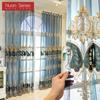 1PC Nuan Series 10-20% Blackout European High-end Embroidered Sheer Curtain for Living Room Bedroom Home Decor