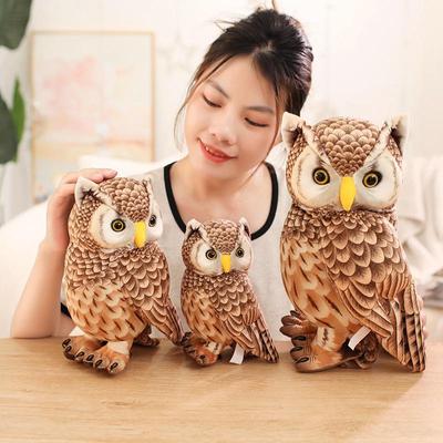 Adorable Realistic Owl Plush Toy - Cute Comfort Doll for Children
