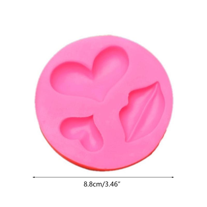 Red Lip Biscuits Silicone Mold Chocolate Candy Mold for Diy Dessert Ice Block Mold Handmade Cupcake Decor Baking Tool