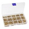 450Pcs Brass Knurled Heat Set Inserts 2mm-8mm Brass Threaded Insert Nut Kit Hot Heat Injection Molding Embedment Copper Nut