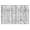 3Pcs Silver Foil Fringe Curtains 10 Colors Metallic Rose Gold Tinsel Streamer Curtains for Birthday Wedding Party Backdrop Decor
